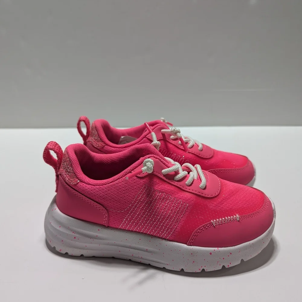 Hey Dude Sirroco Alta Kid's Pink And White Slip On Sneakers Size 12